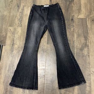 Black, Rock&Roll Denim, Pull-on Flare jeans